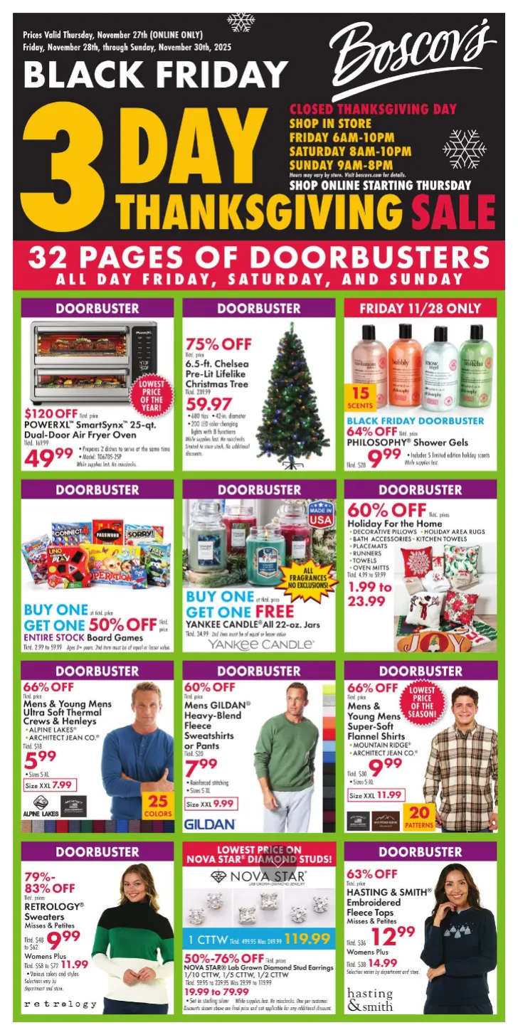 Weekly ad  Boscov's Sales from November 27 to November 30 2025 - Page 1