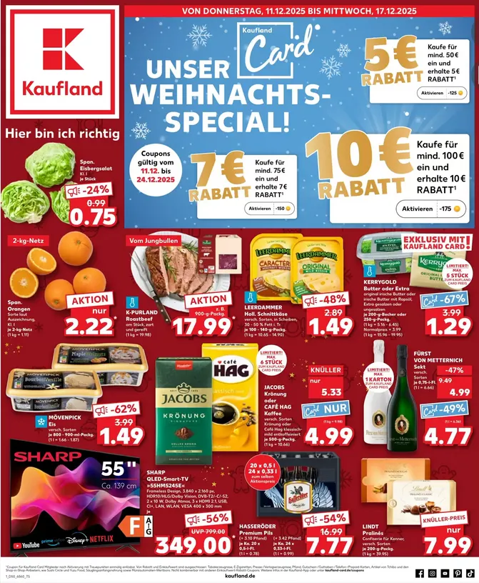 Kaufland Duitsland folders van 11 december tot 17 december 2025 - Folder pagina 1