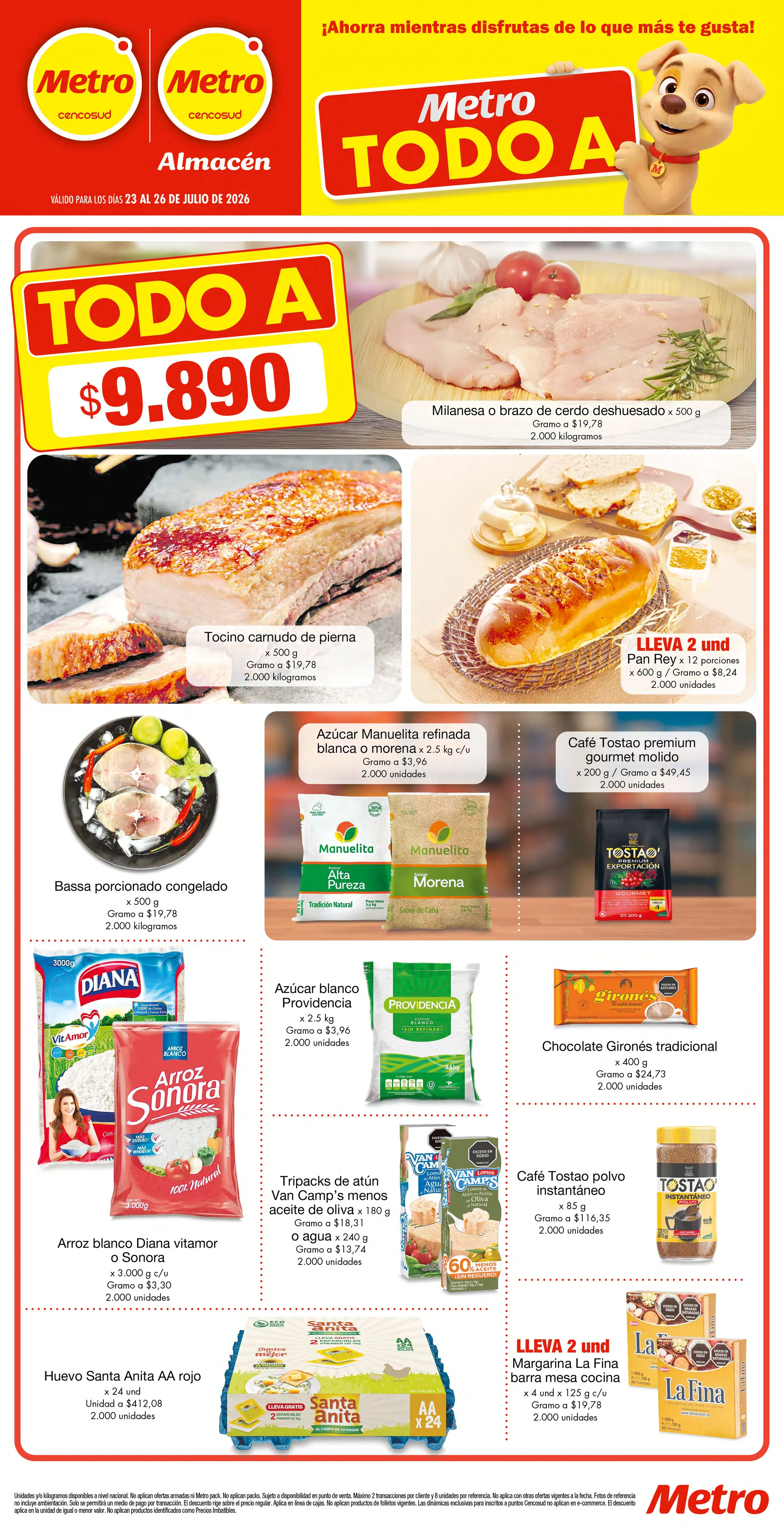 Catalogo de Metro Ofertas 23 de julio al 26 de julio 2026 - Pag 1