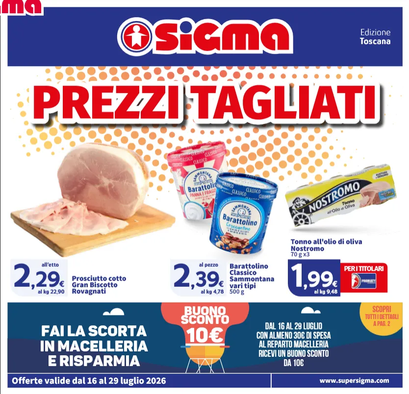 Volantini Sigma da 16 luglio a 29 luglio di 2026 - Pagina del volantino
