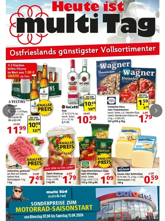 Multi Markt Prospekt von 7. April bis 11. April 2026 - Prospekt seite 1