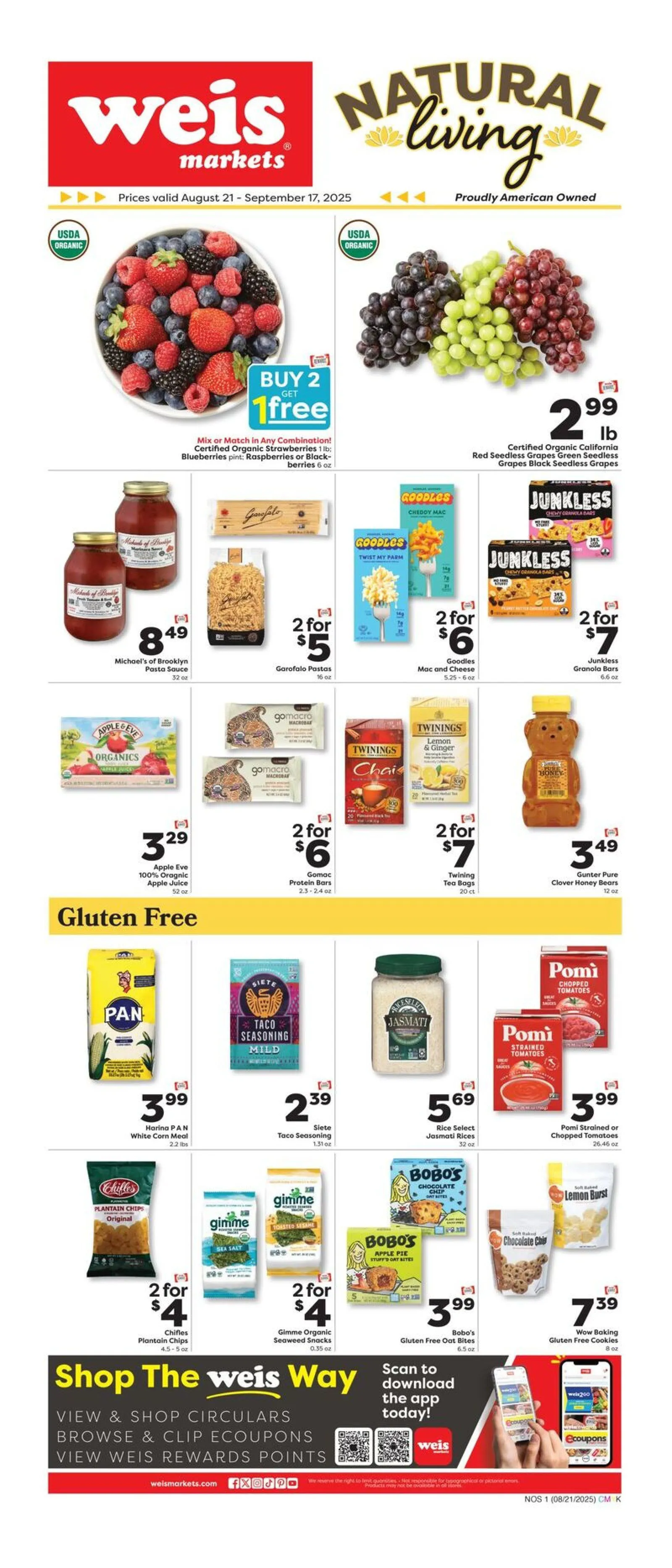 Weekly ad Weis Sales from August 21 to September 17 2025 - Page