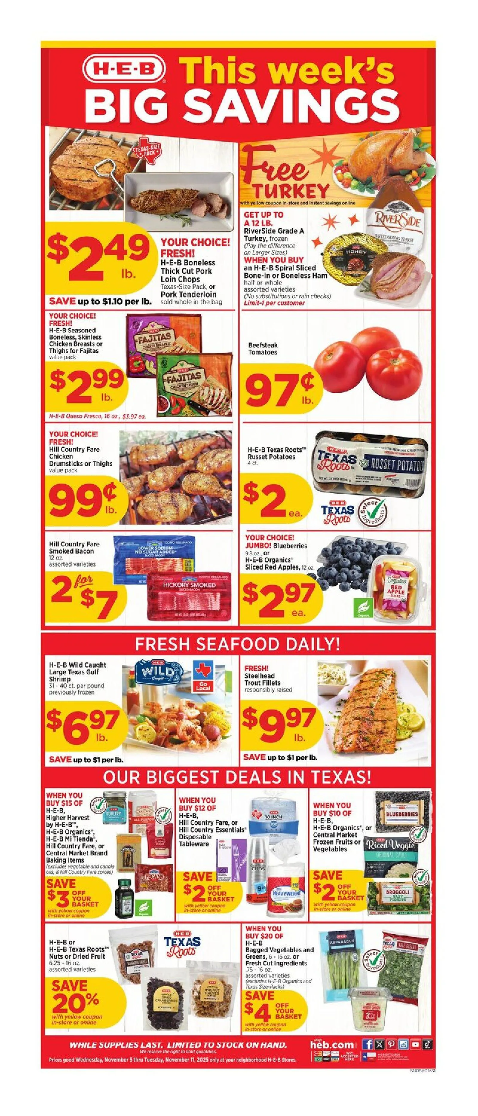 Weekly ad H-E-B Sales from November 5 to November 11 2025 - Page