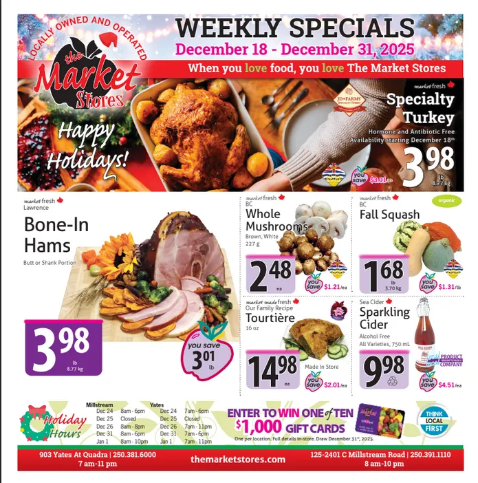 The Market Stores Sales from December 18 to December 31 2025 - flyer page 1