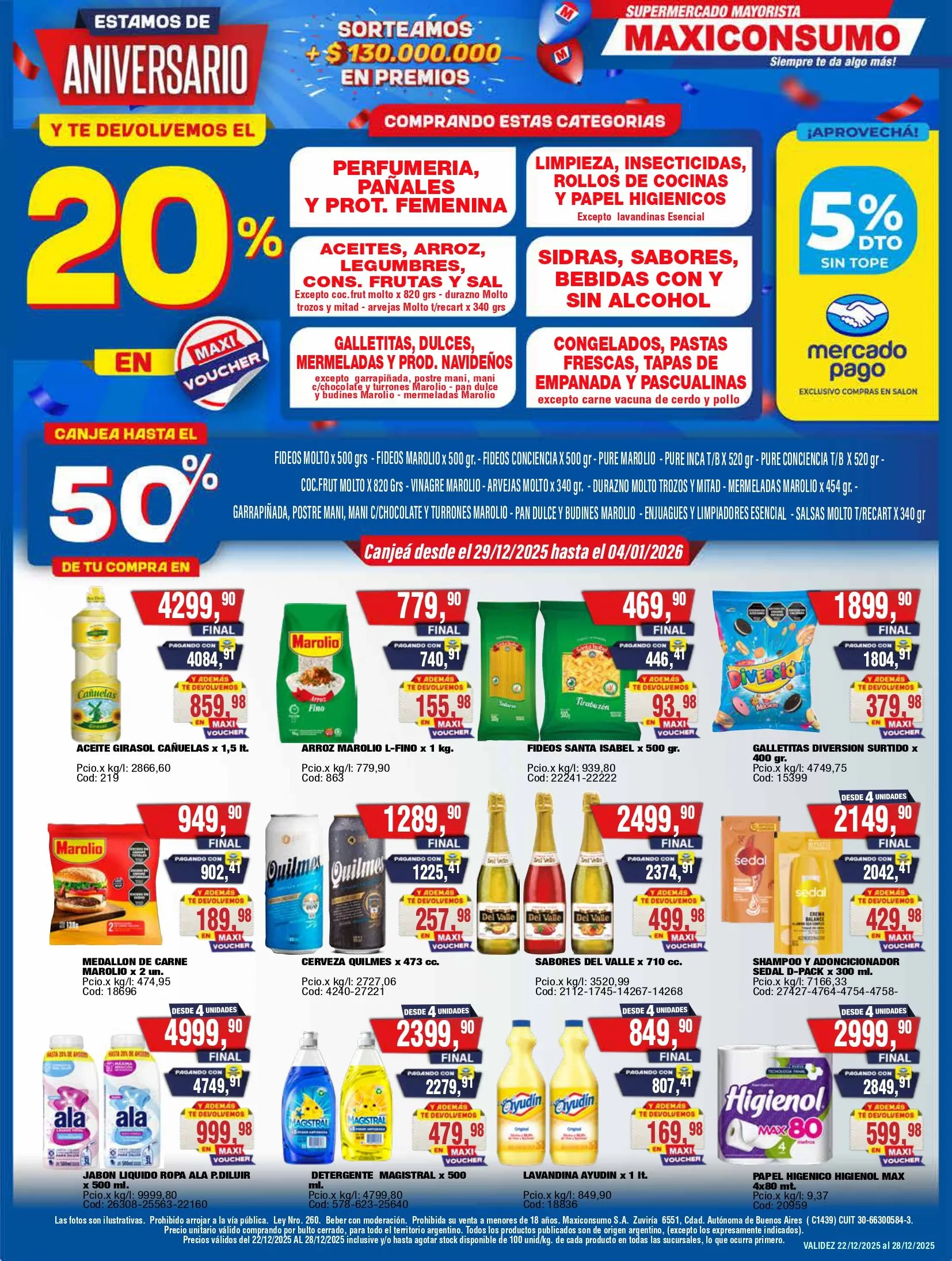 Ofertas de Maxiconsumo Ofertas 22 de diciembre al 28 de diciembre 2025 - Página 1 del catálogo