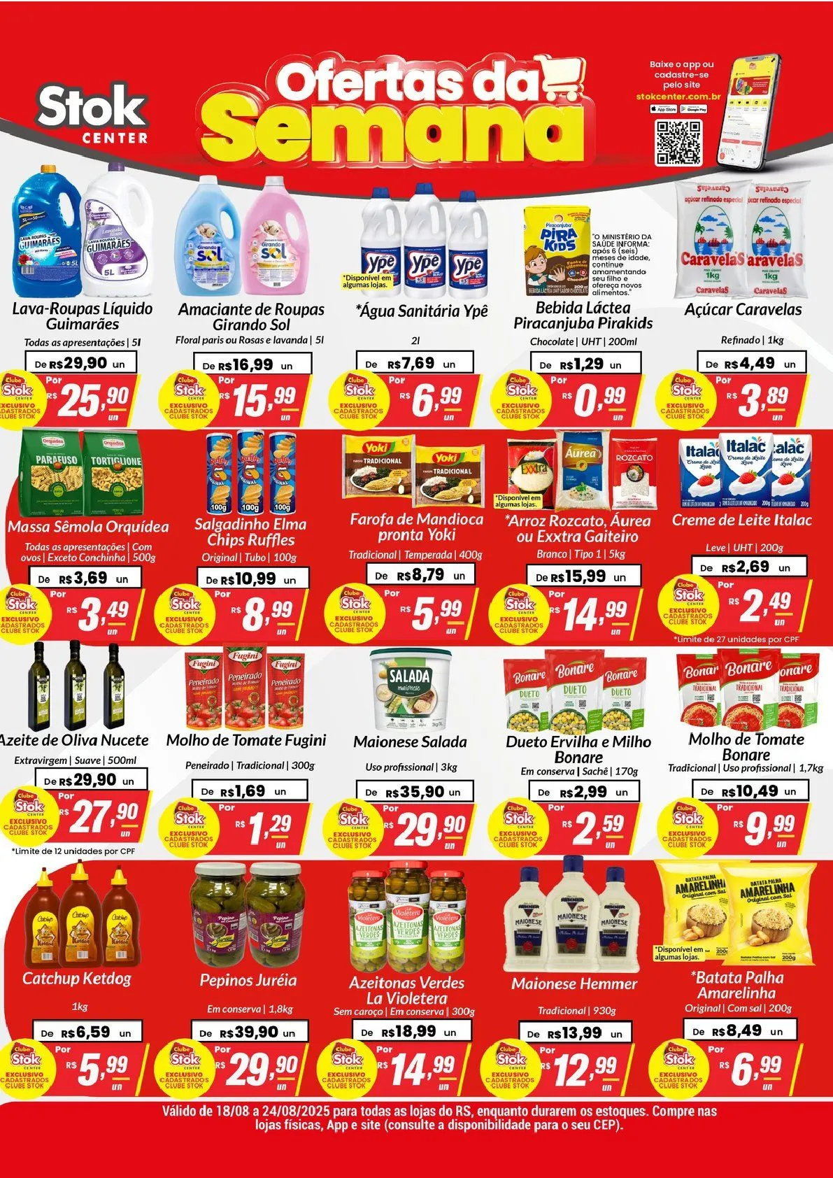Encarte de Folhetos Stok Center 18 de agosto até 26 de agosto 2025 - Pagina 1