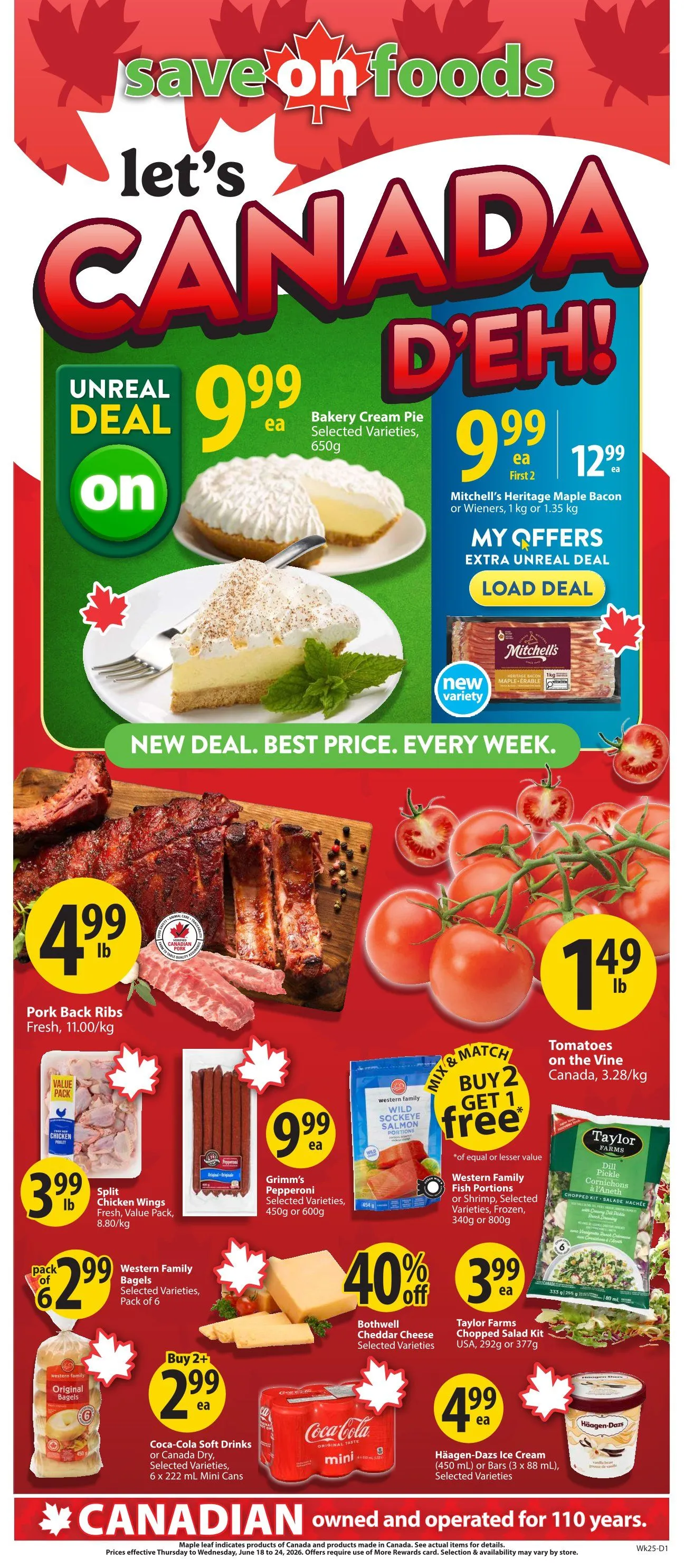 SAVE ON FOOD Sales from June 18 to June 24 2026 - flyer page