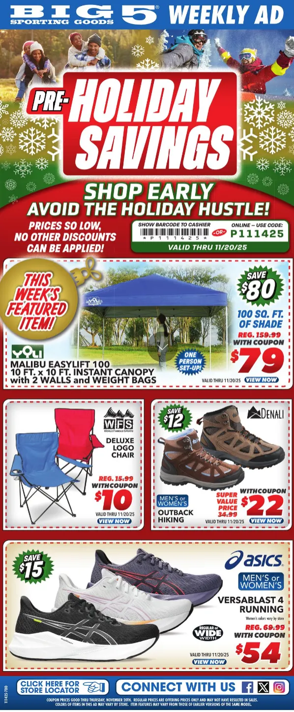 Weekly ad Big 5 Sales from November 14 to November 20 2025 - Page 1