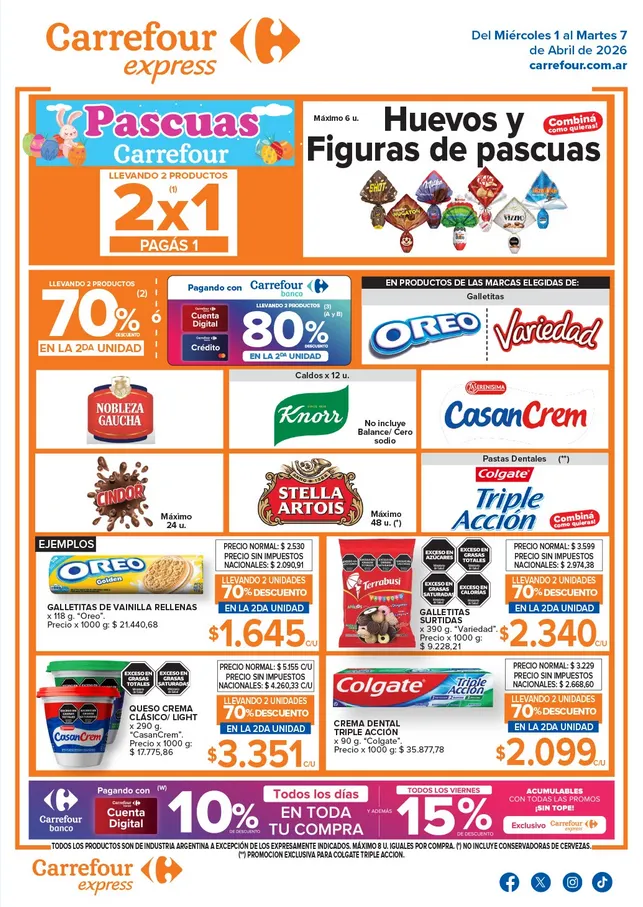 Ofertas de Ofertas Carrefour Express  1 de abril al 7 de abril 2026 - Página 1 del catálogo