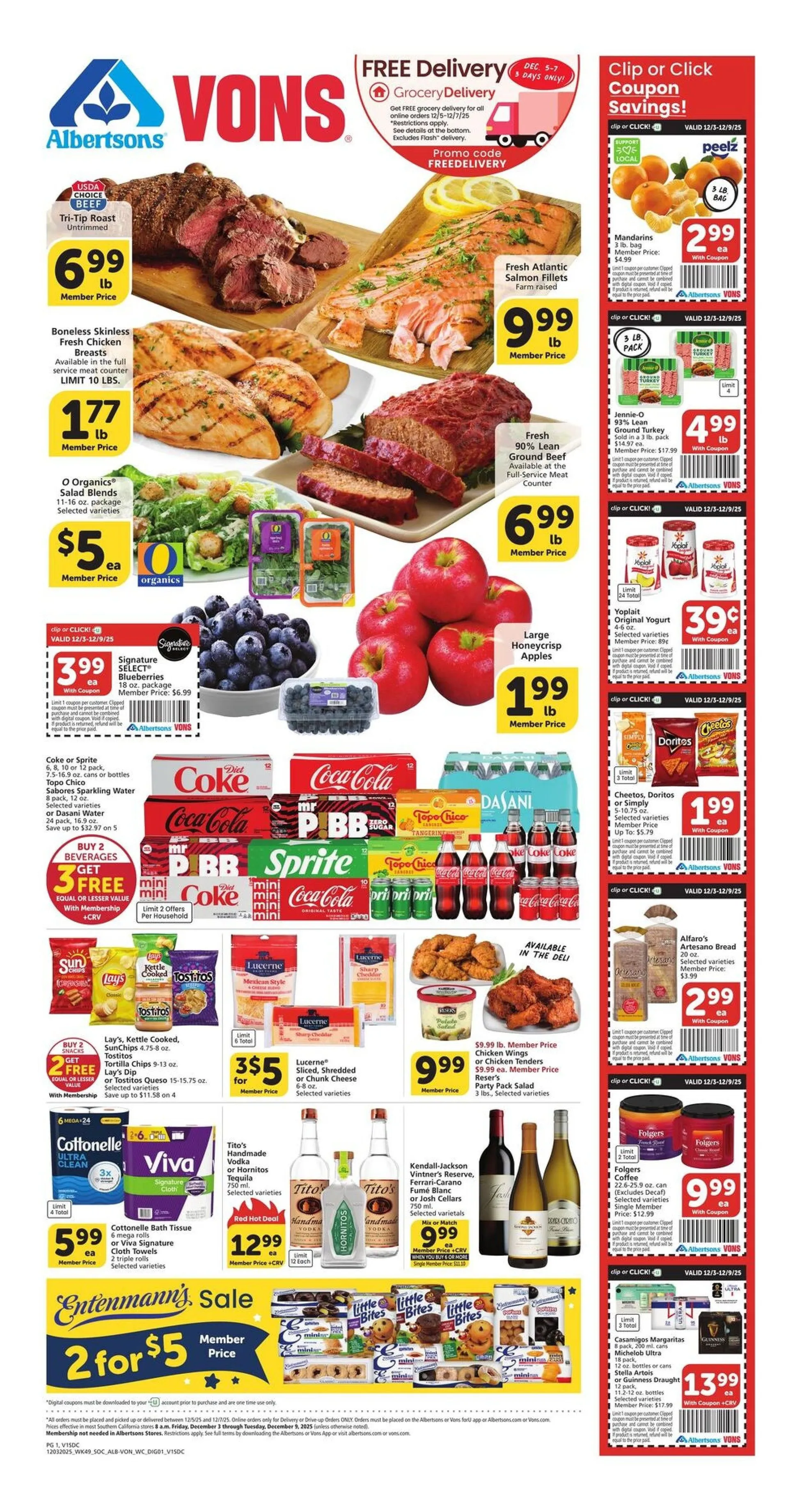 Weekly ad Vons Sales from December 5 to December 11 2025 - Page 1