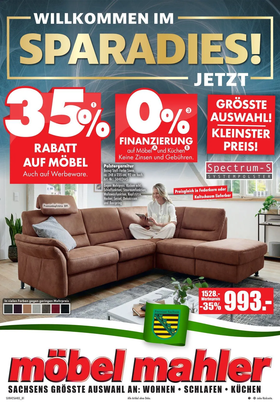 Möbel Mahler Prospekt von 1. April bis 29. April 2025 - Prospekt seite 1