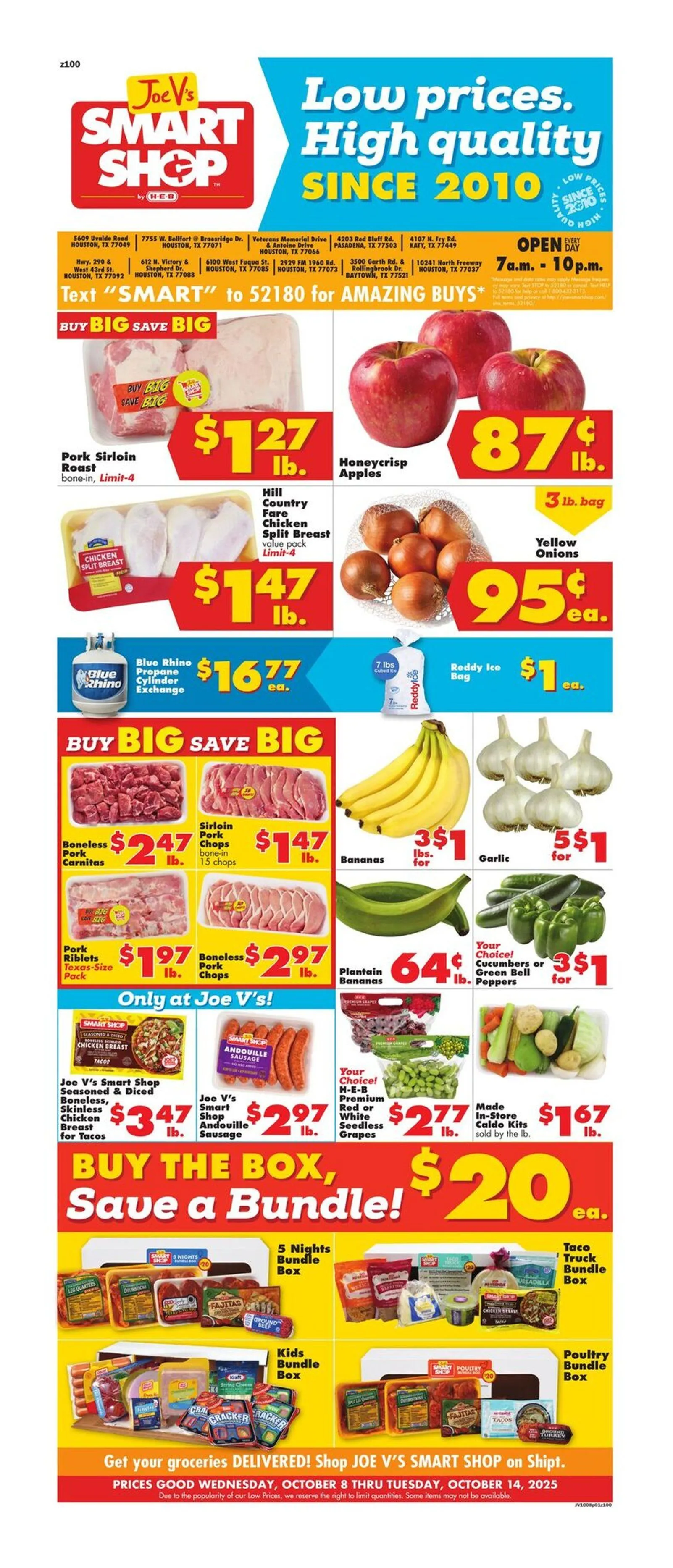 Weekly ad Joe V's Smart Shop sales from October 8 to October 14 2025 - Page 1