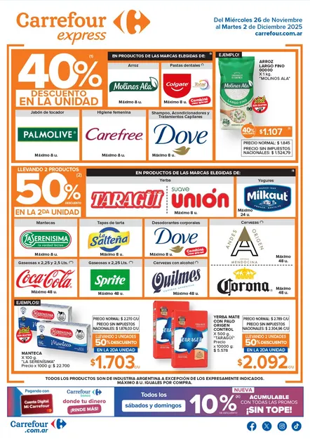 Ofertas de Carrefour Express Ofertas 26 de noviembre al 2 de diciembre 2025 - Página  del catálogo