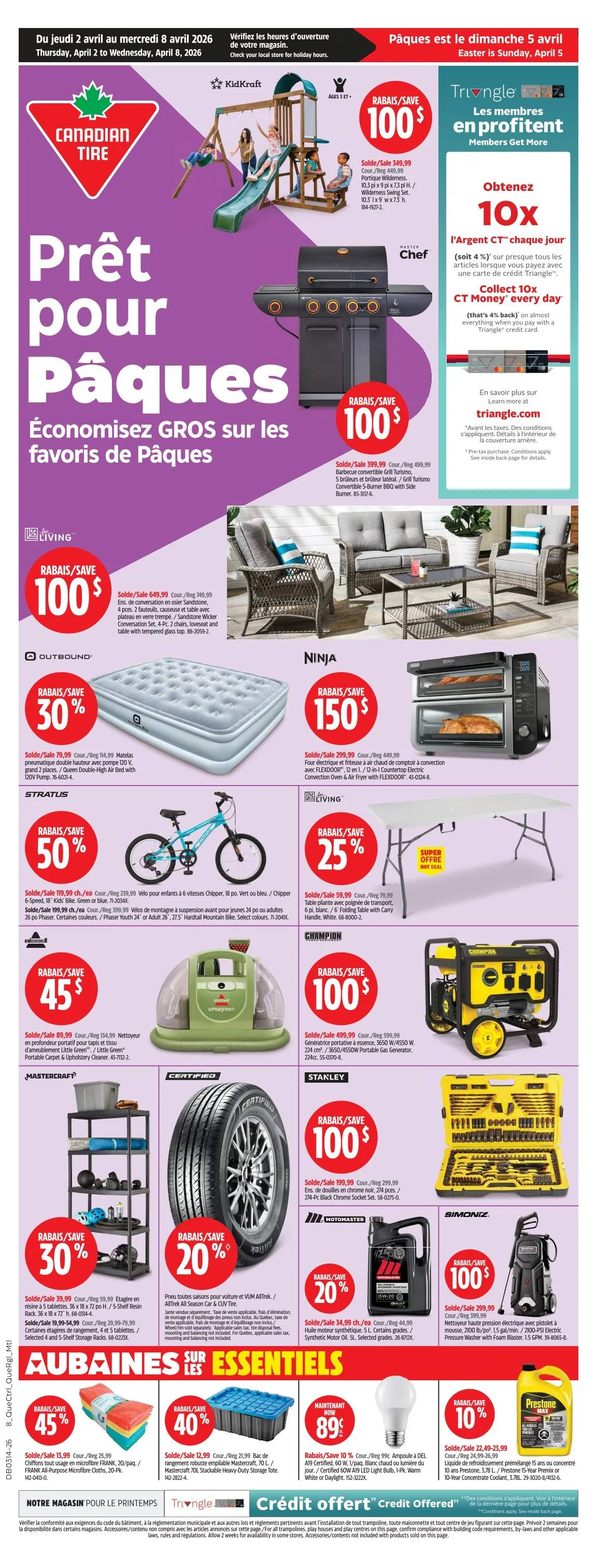 Canadian Tire Sales from April 2 to April 8 2026 - flyer page