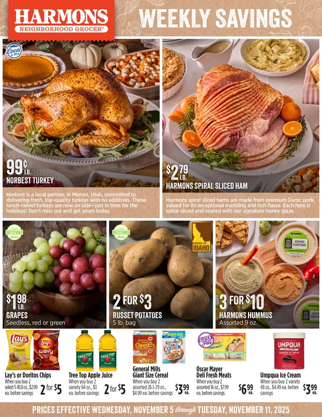 Weekly ad Harmons Sales from November 5 to November 11 2025 - Page 1