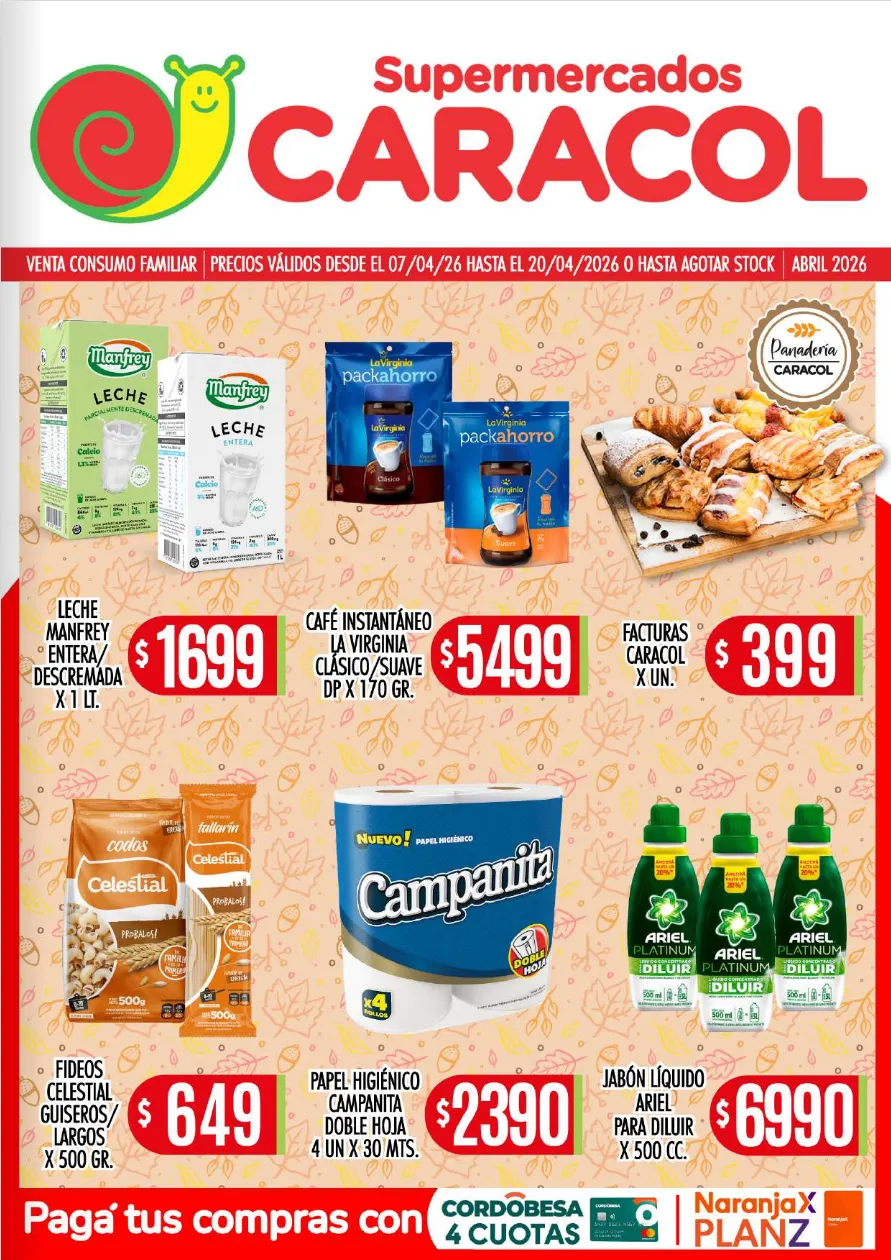 Ofertas de Caracol Ofertas 7 de abril al 30 de abril 2026 - Página 1 del catálogo