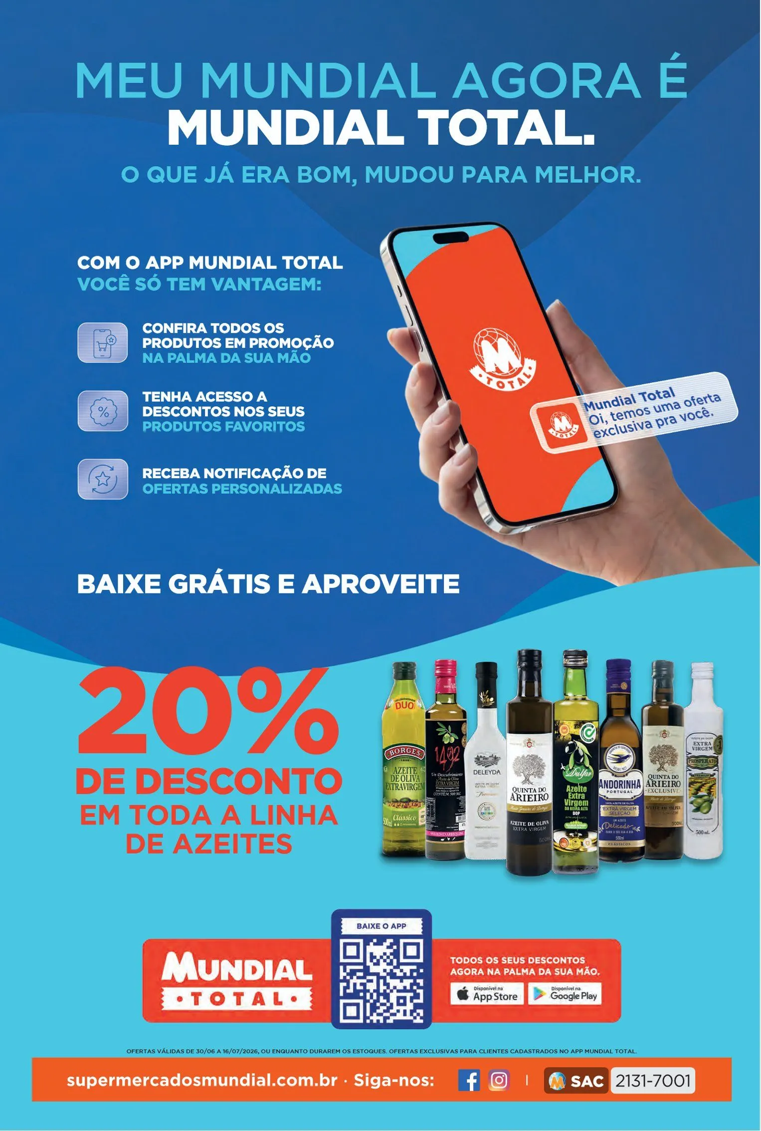 Encarte de Folhetos Supermercados Mundial  30 de junho até 16 de julho 2026 - Pagina 