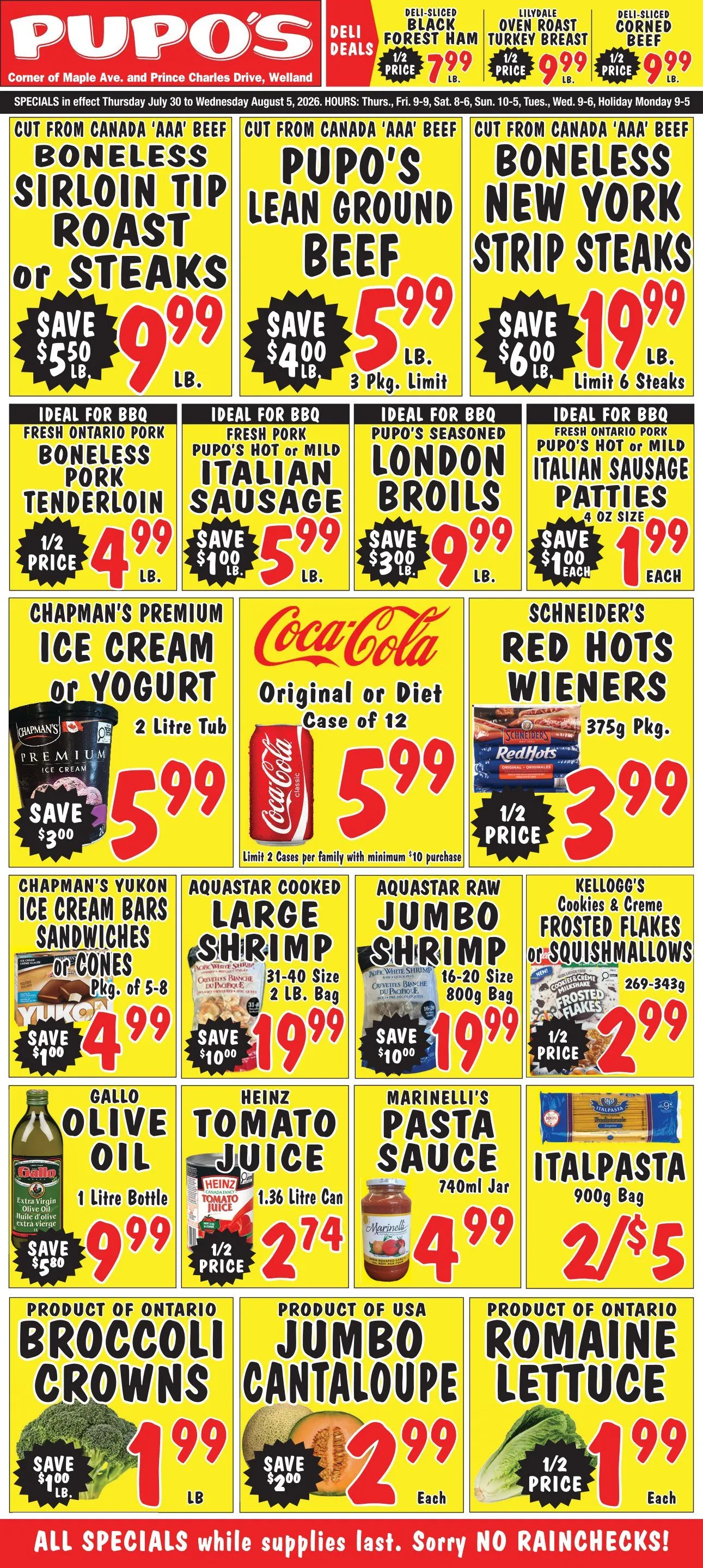  Pupo's Food Market Sales from July 30 to August 9 2026 - flyer page 