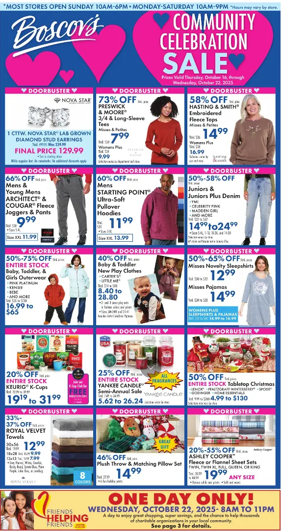 Weekly ad Boscov's Sales from October 16 to October 22 2025 - Page 1