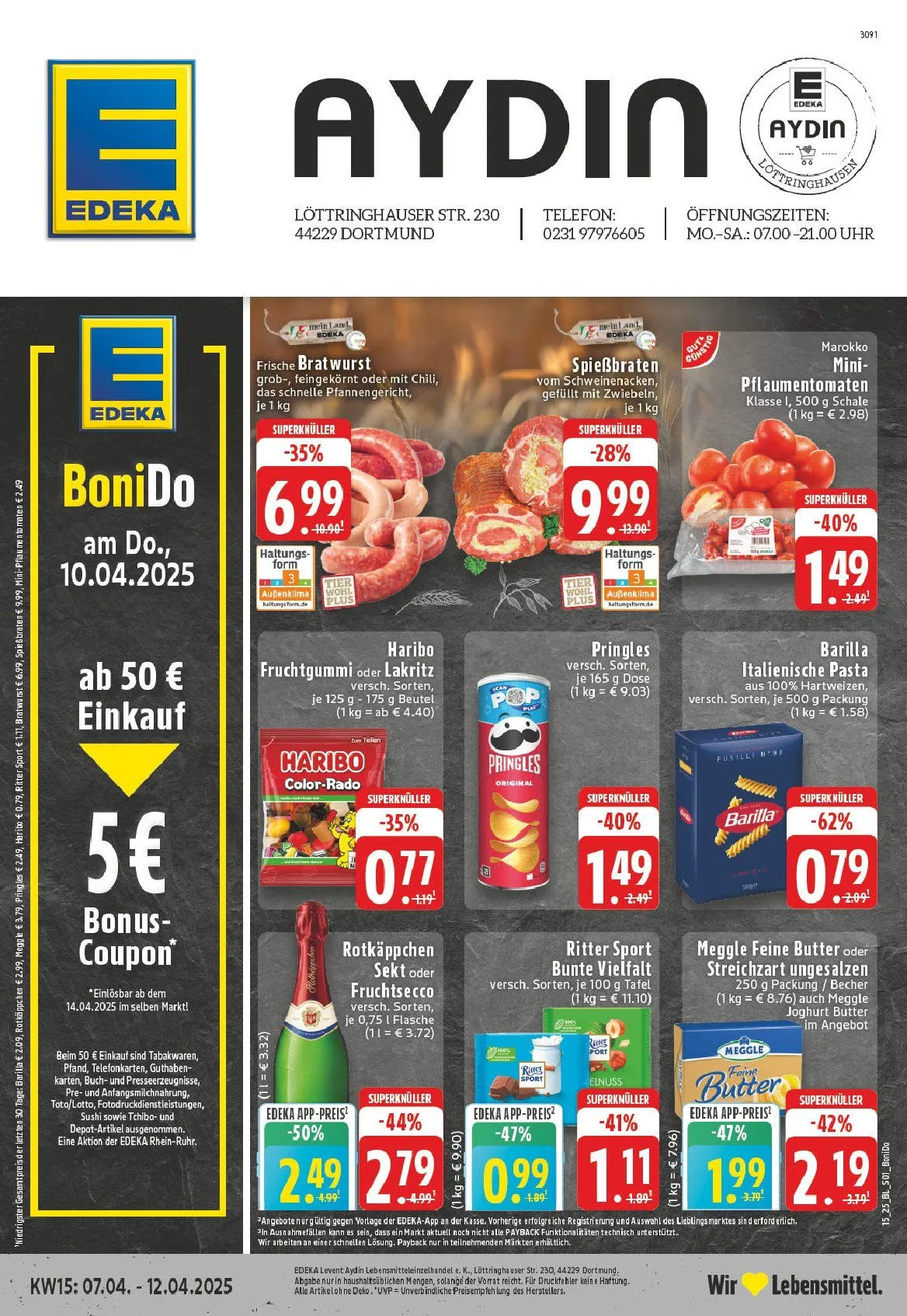Edeka Prospekt von 7. April bis 12. April 2025 - Prospekt seite 1