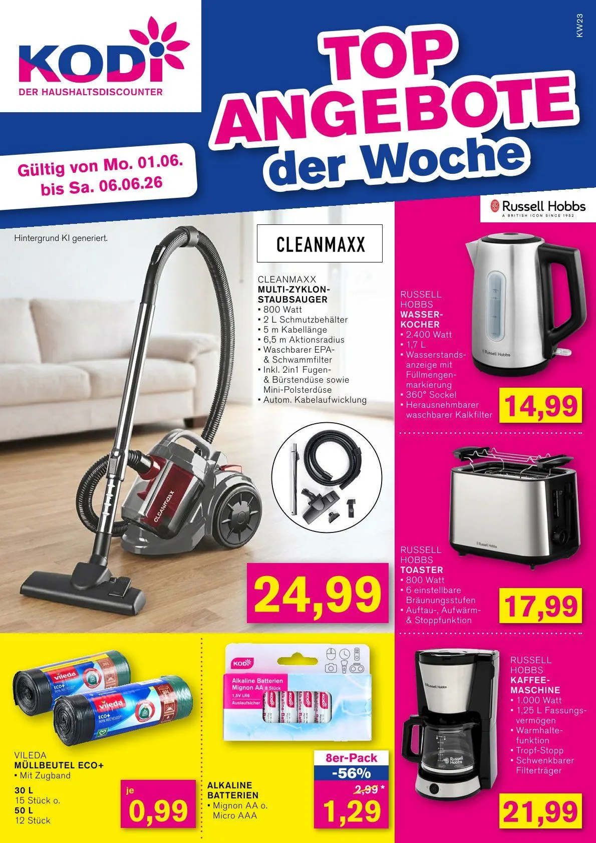 Kodi Angebote von 1. Juni bis 6. Juni 2026 - Prospekt seite 1