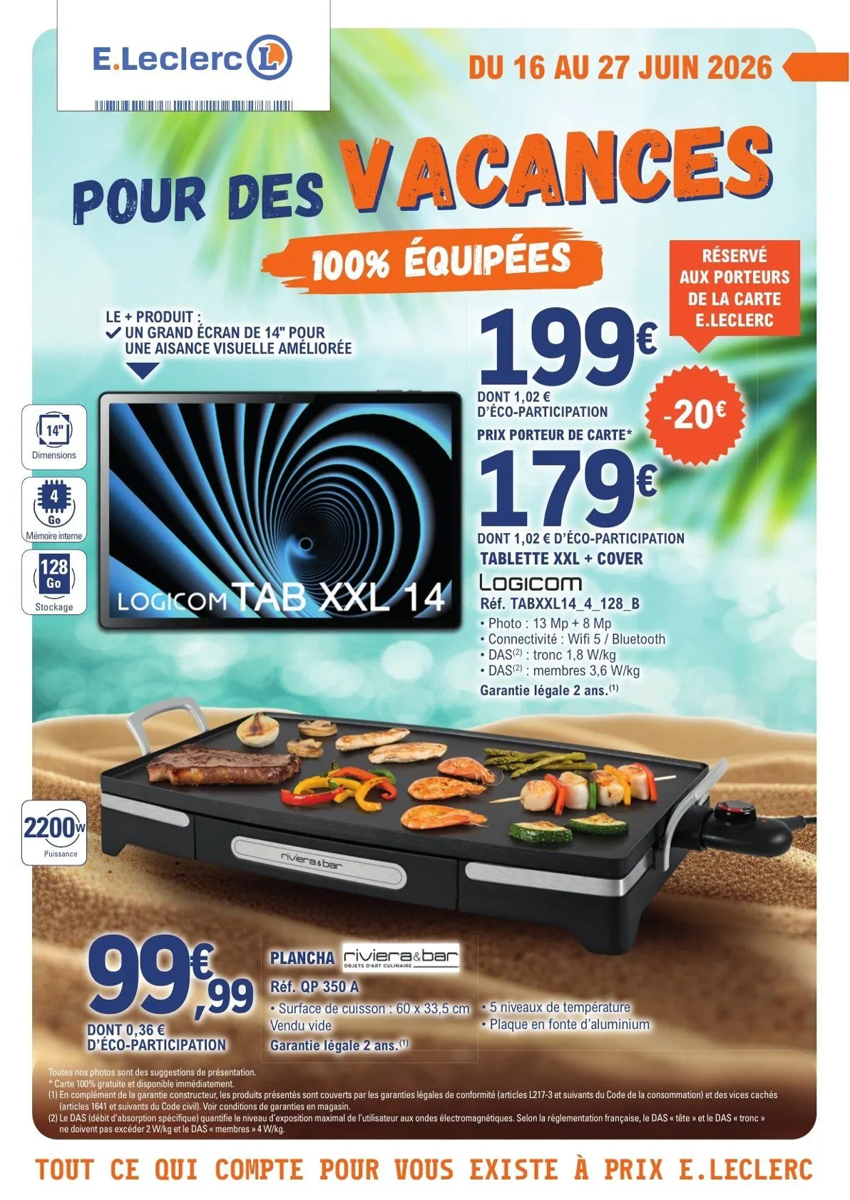 Catalogues E.Leclerc du 16 juin au 27 juin 2026 - Catalogue page 1