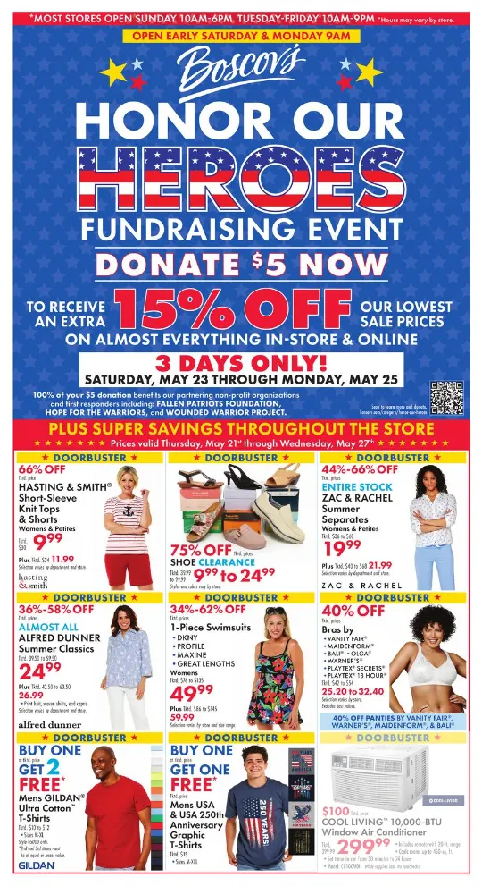 Weekly ad Boscov's Sales from May 21 to May 27 2026 - Page 1
