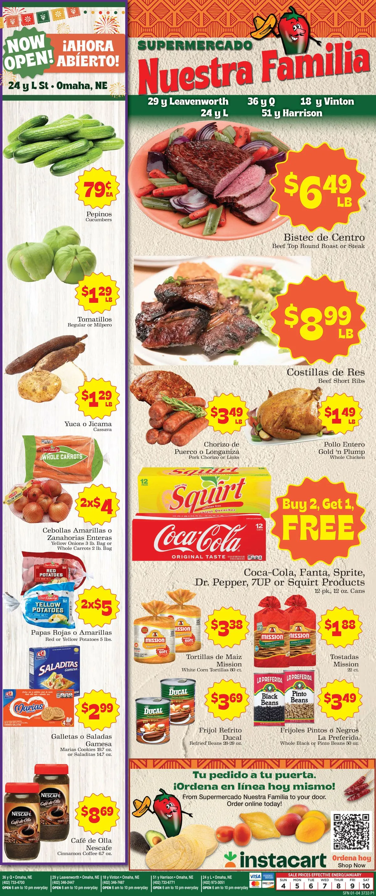 Weekly ad Supermercado Nuestra Familia Sales from January 4 to January 10 2026 - Page 