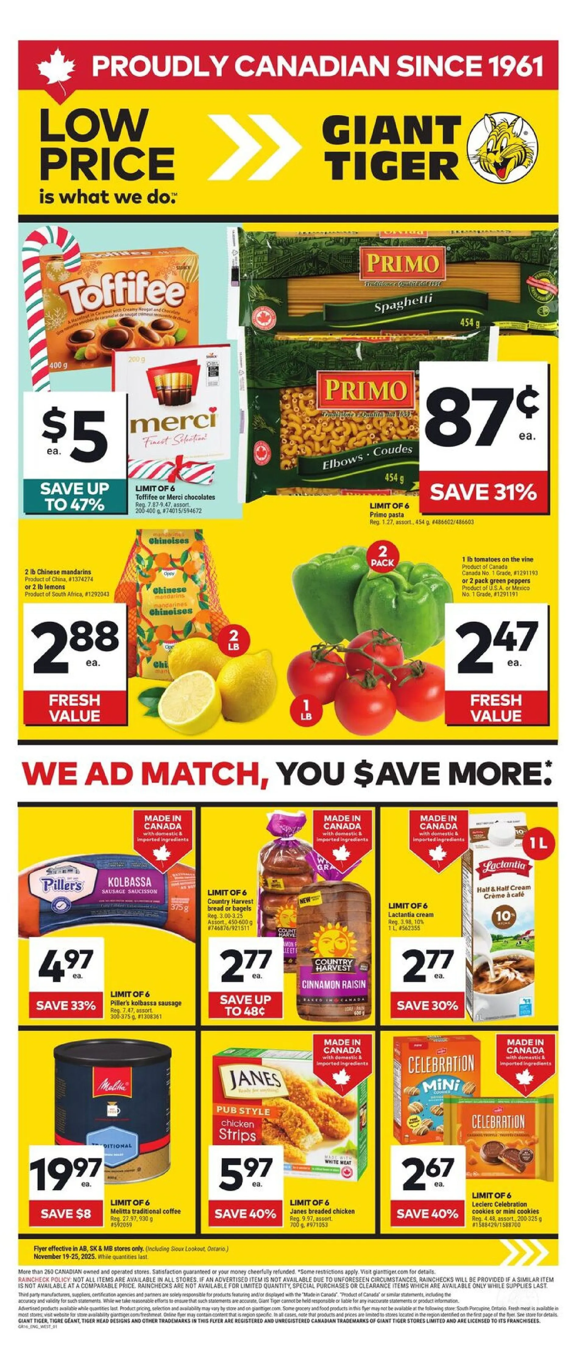 Giant Tiger Ssles from November 19 to November 25 2025 - flyer page 