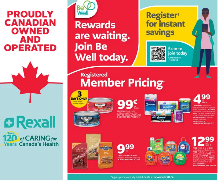 Rexall Sales from April 3 to April 9 2026 - flyer page 