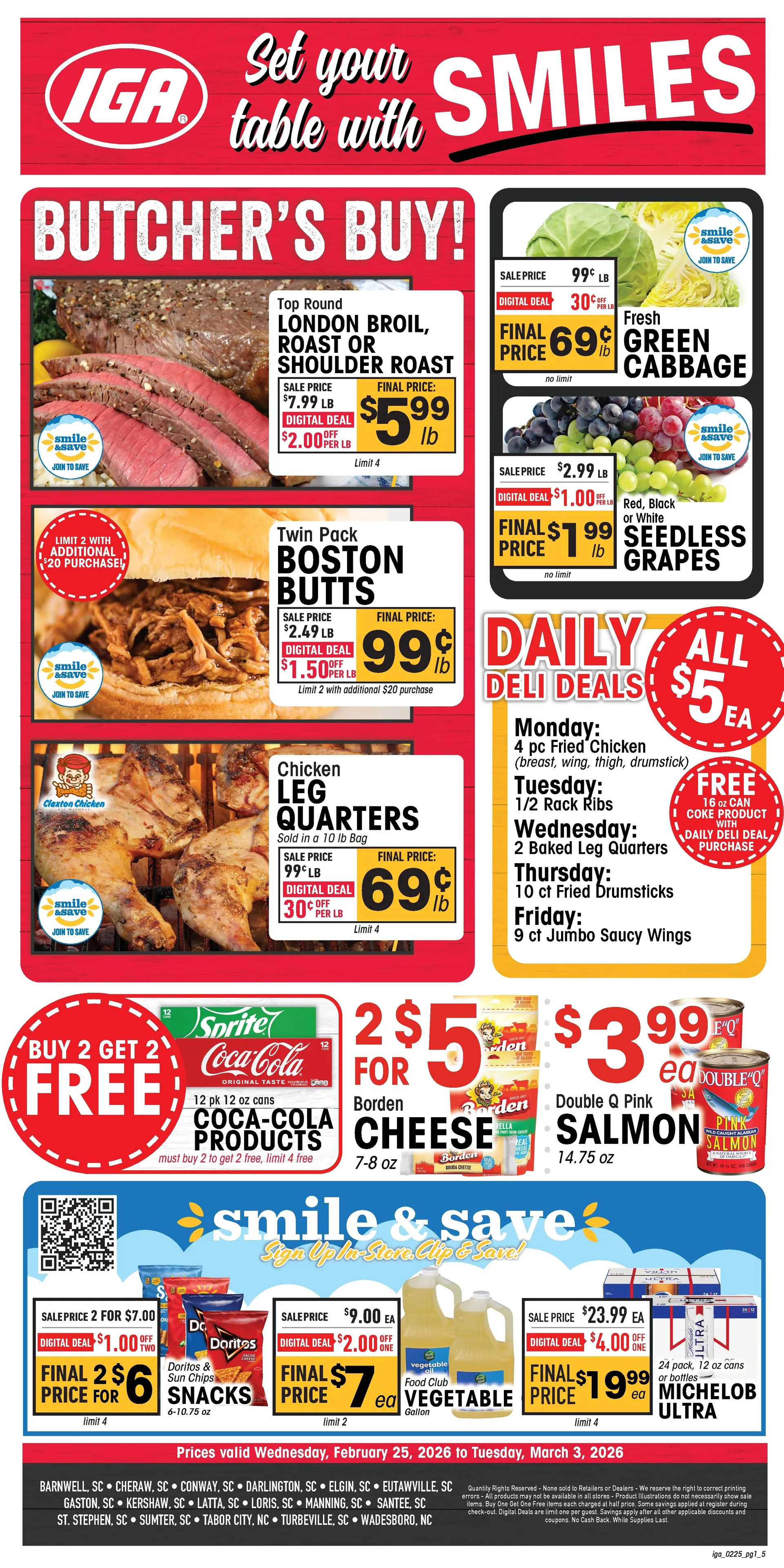 Weekly ad IGA Sales from February 25 to March 3 2026 - Page 1