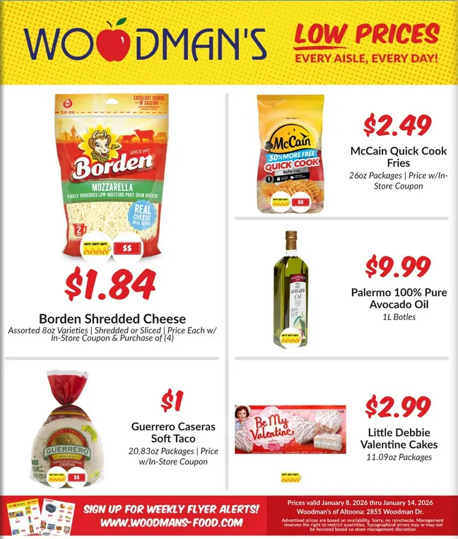 Weekly ad Woodman's Market Sales from January 8 to January 14 2026 - Page