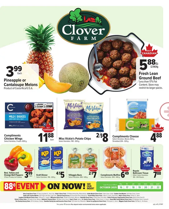 Clover Farm Sales from October 16 to October 22 2025 - flyer page 