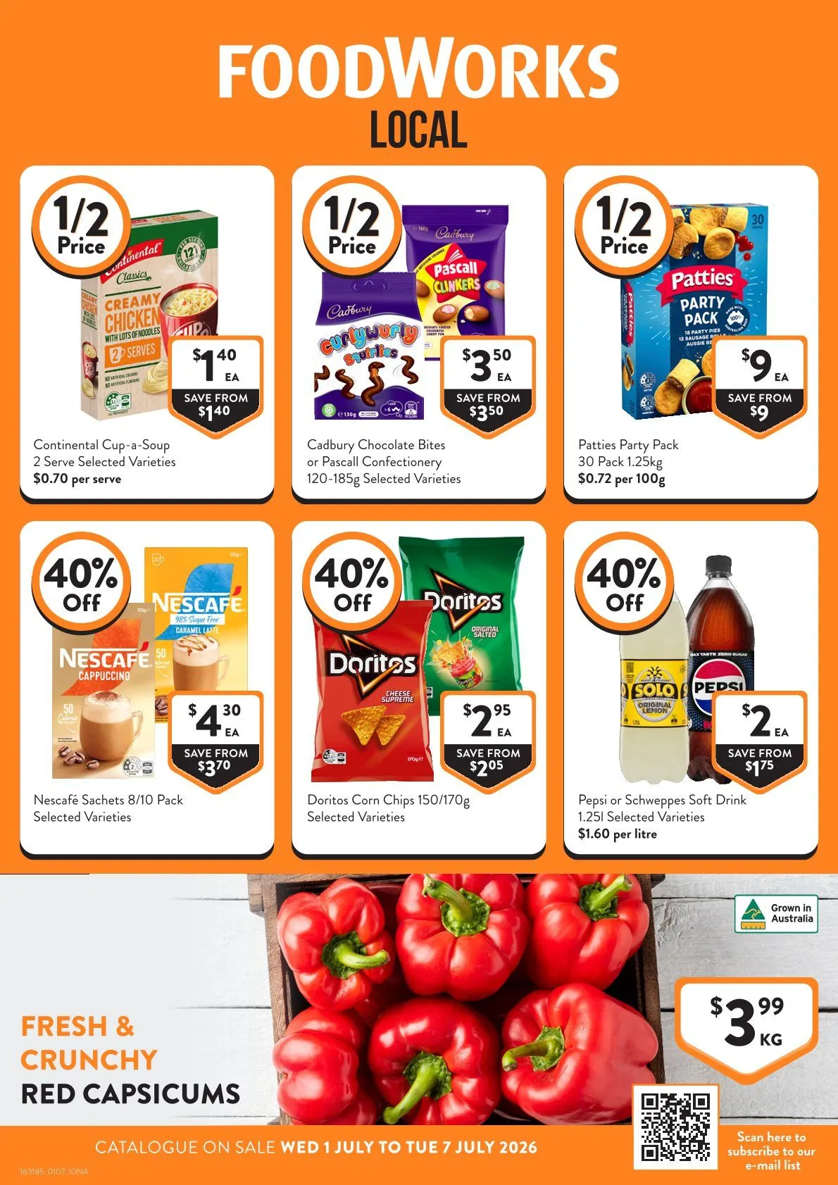 Foodworks - Catalogue valid from 1 July to 7 July 2026 - page 1