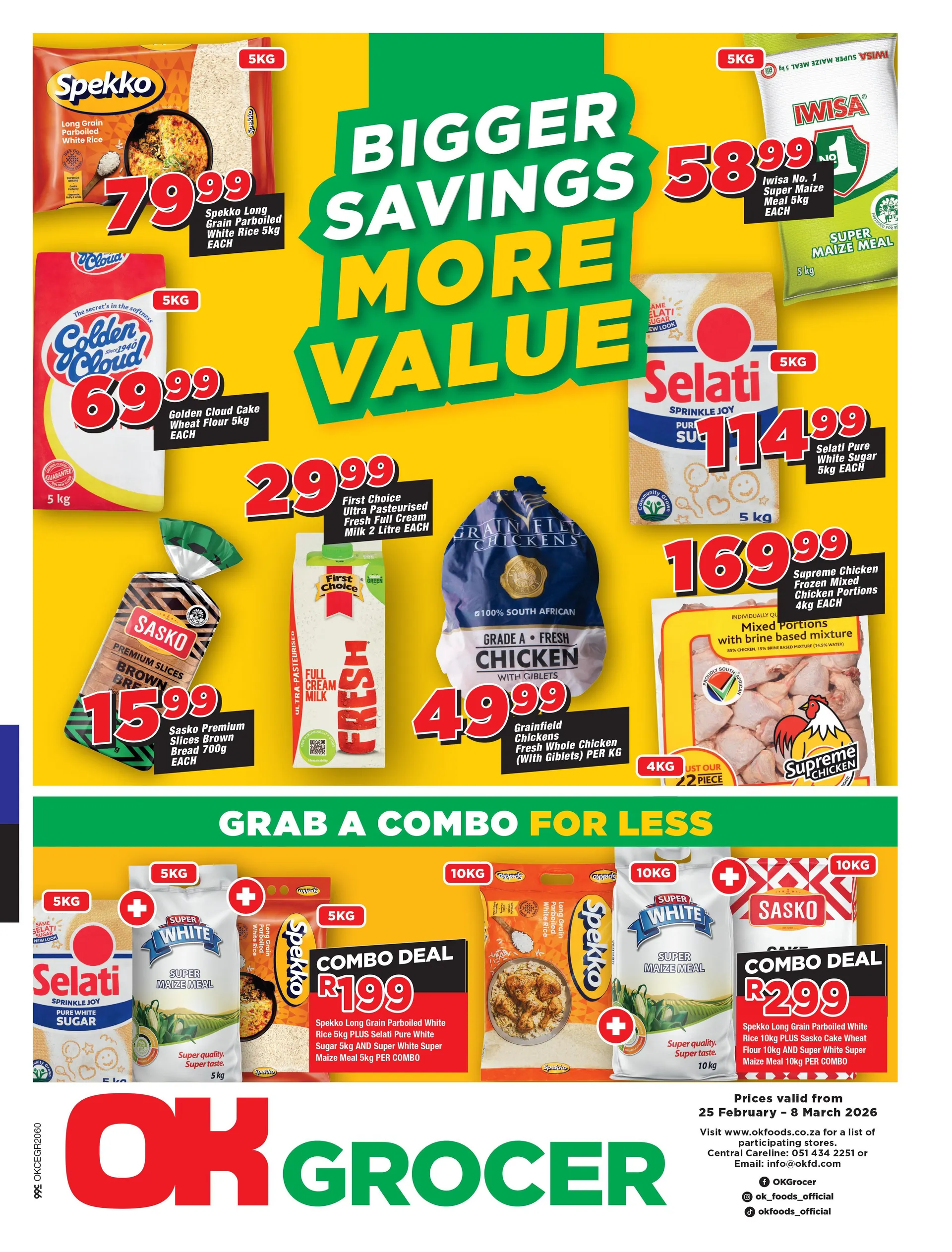 OK Foods Sales from 25 February to 8 March 2026 - Catalogue Page 1