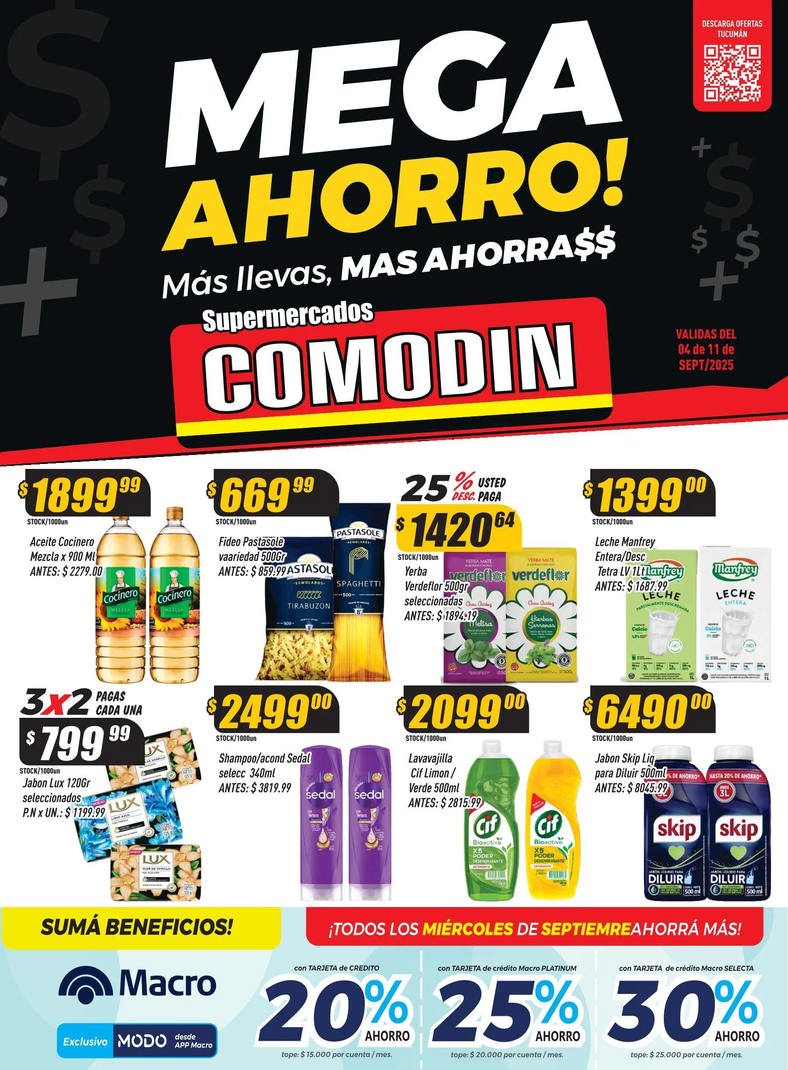Ofertas de  Ofertas Supermercados Comodín  4 de septiembre al 13 de septiembre 2025 - Página  del catálogo