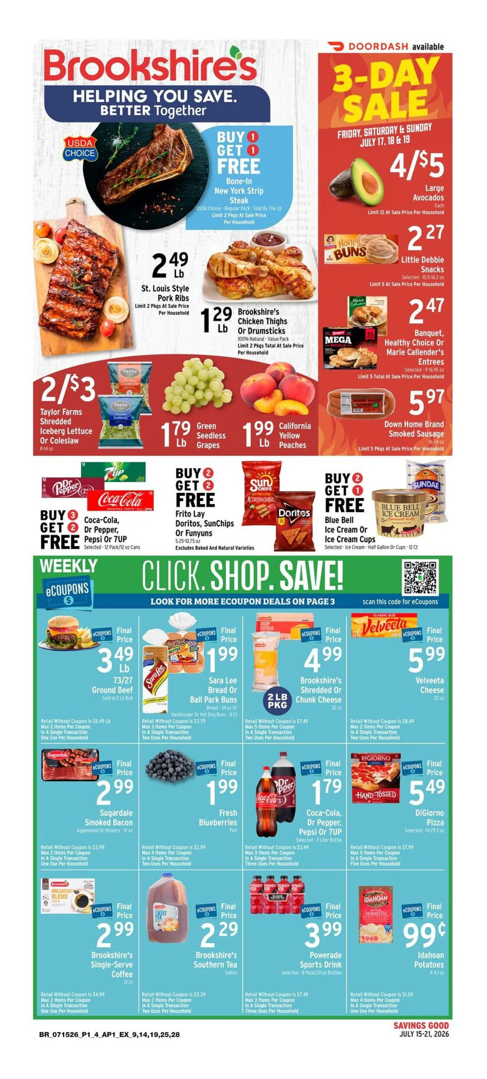 Weekly ad Brookshires Sales from July 15 to July 21 2026 - Page 