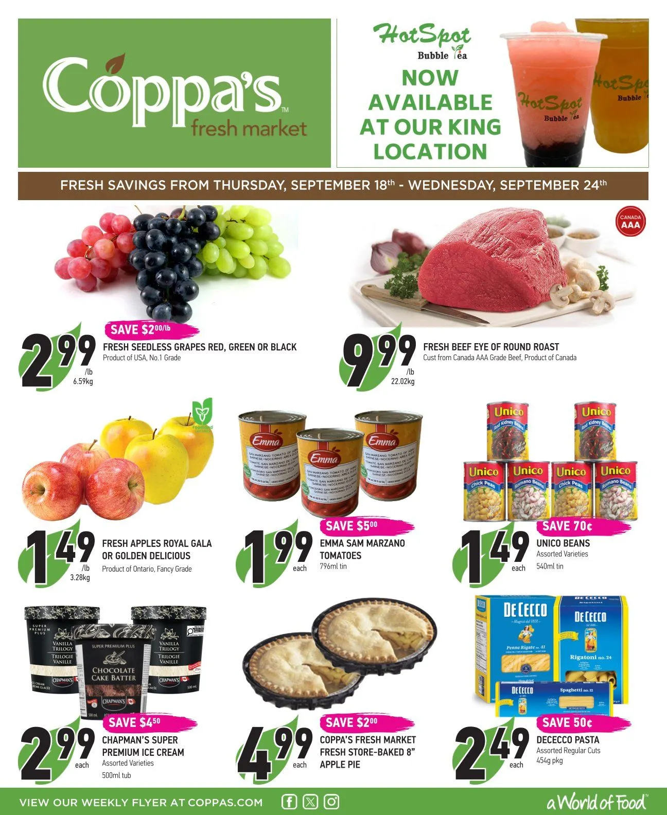  Coppas Fresh Market Sales from September 18 to September 24 2025 - flyer page 1