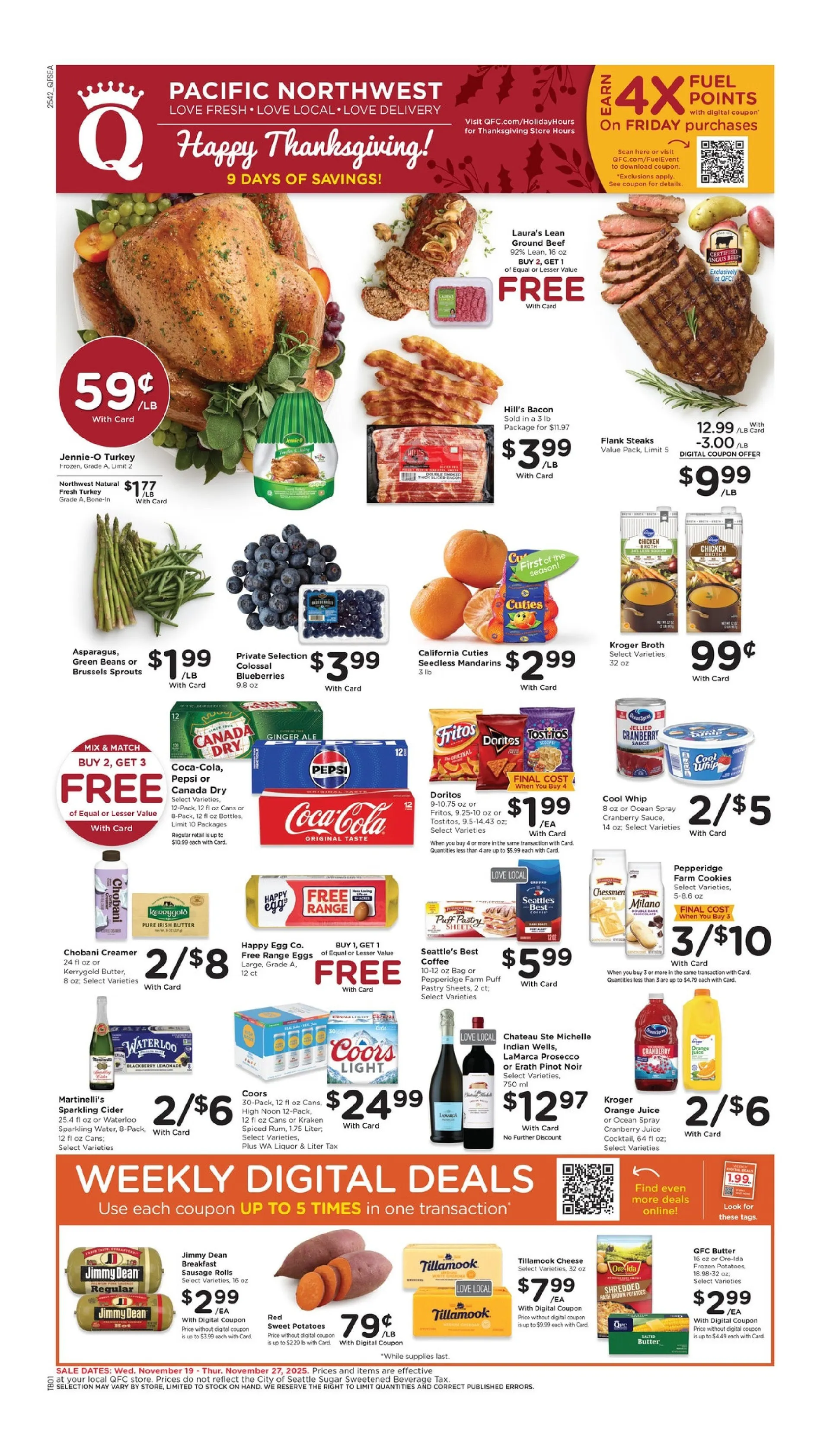 Weekly ad QFC Sales from November 19 to November 27 2025 - Page 1