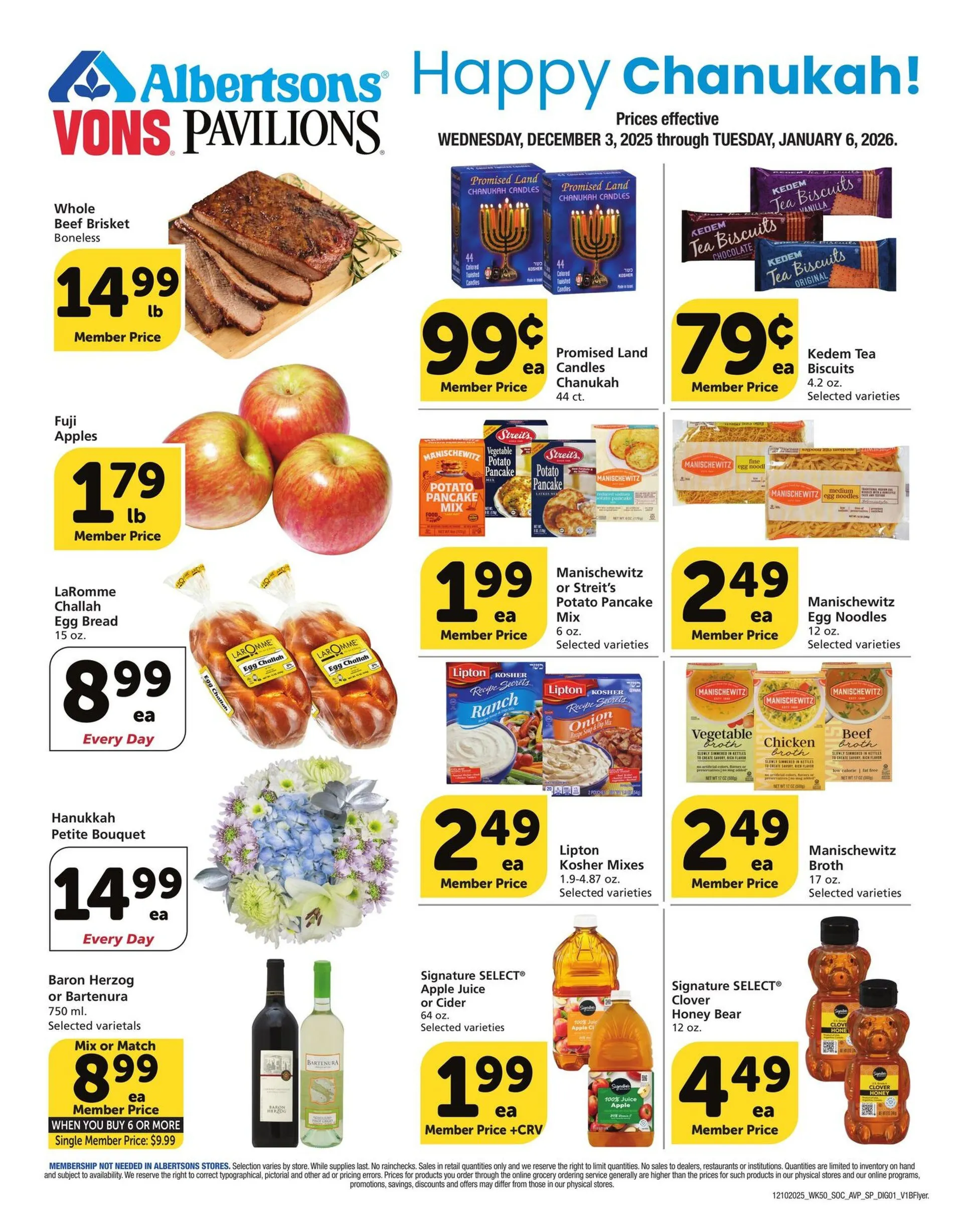 Weekly ad Vons Sales from December 3 to January 6 2026 - Page 1