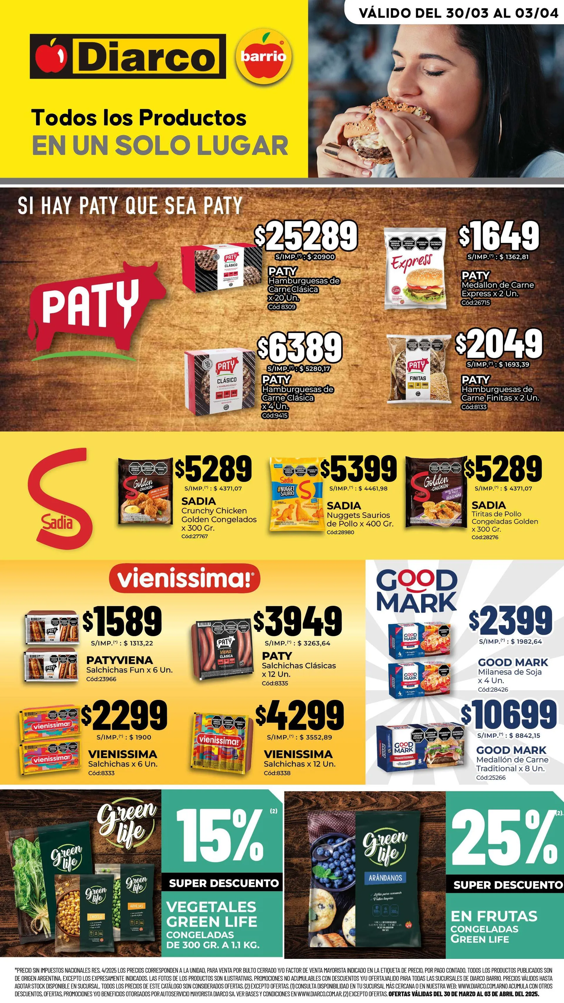 Ofertas de Diarco Ofertas 30 de marzo al 3 de abril 2026 - Página 1 del catálogo