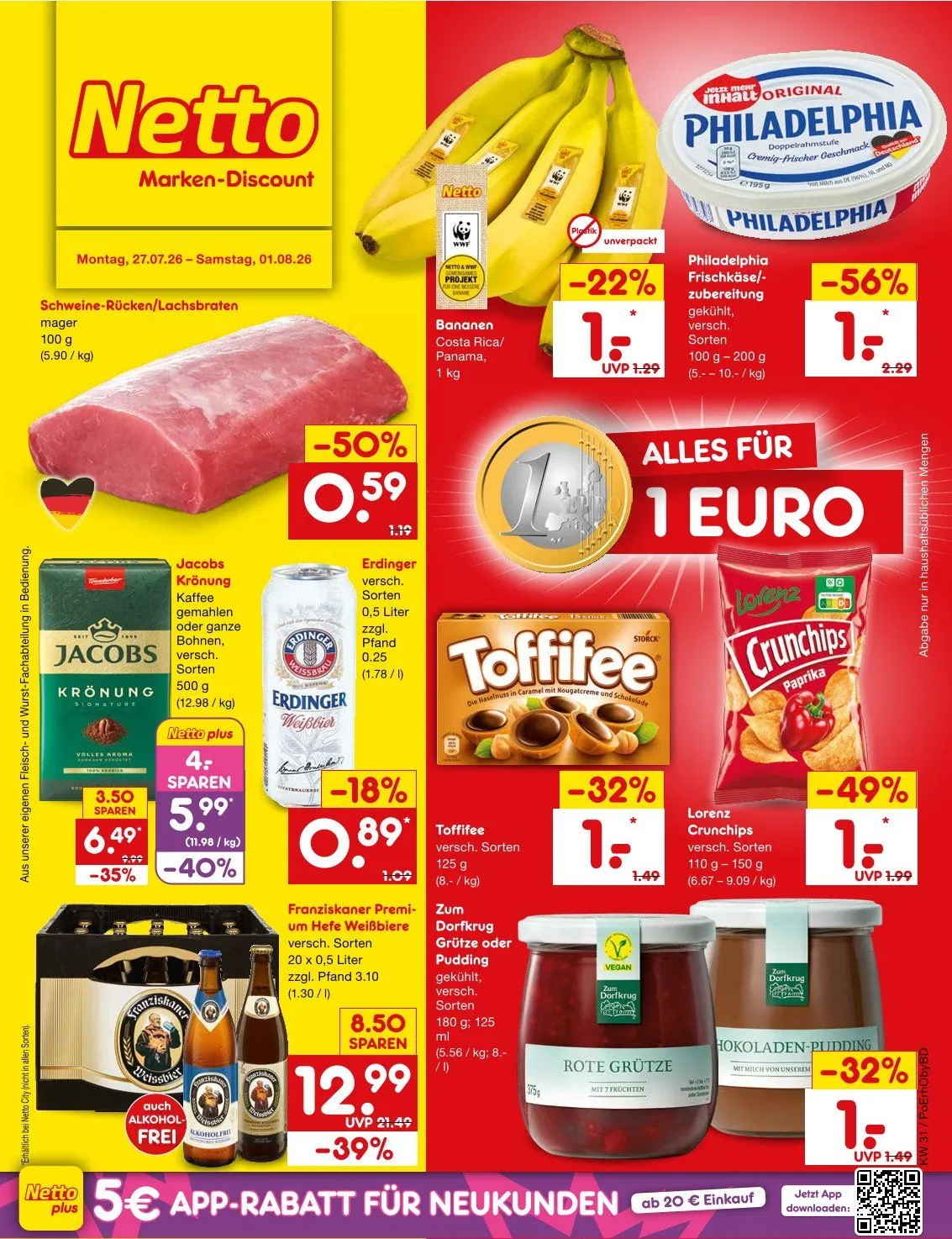 Netto Marken-Discount folders van 27 juli tot 1 augustus 2026 - Folder pagina 1