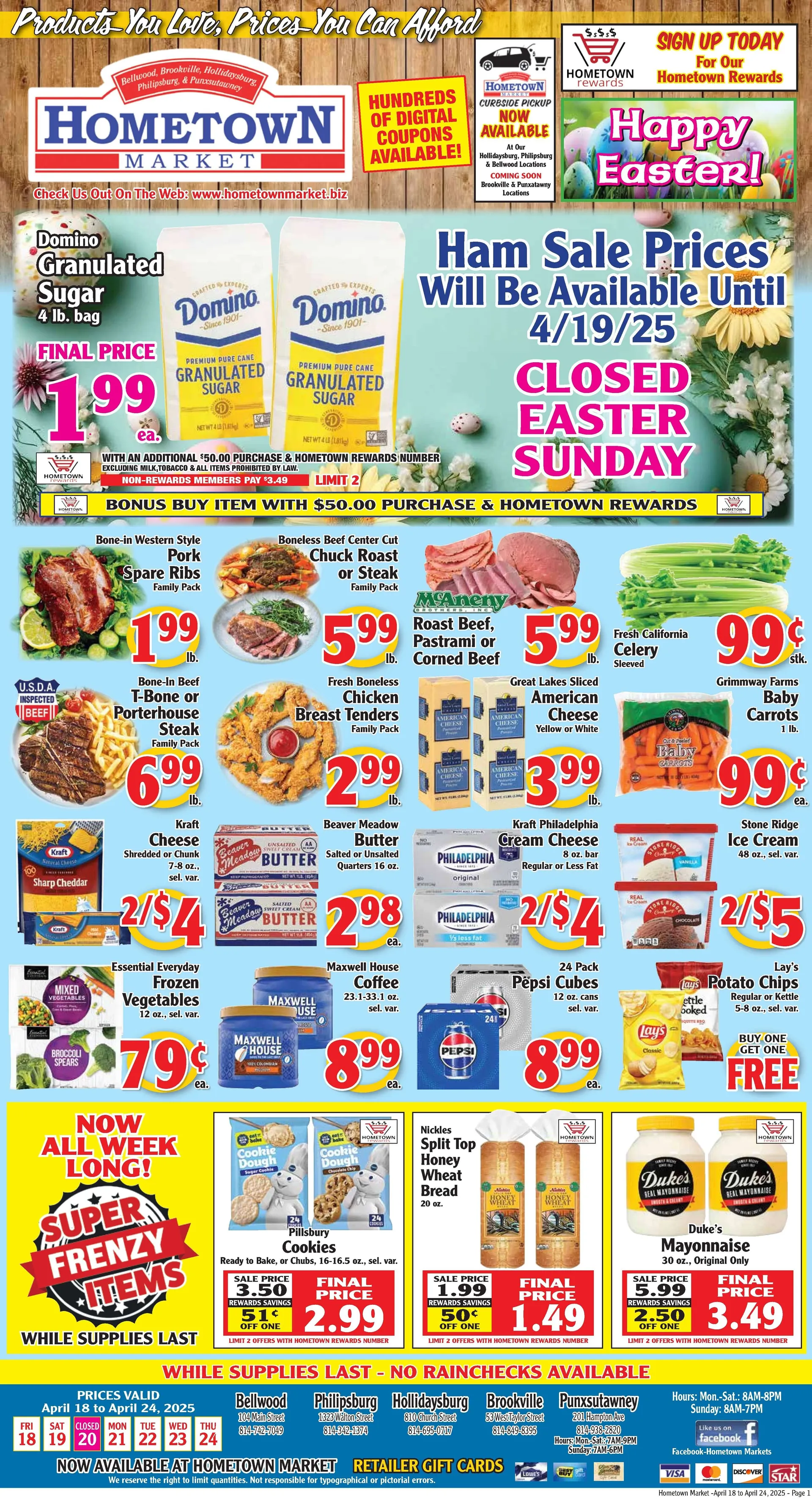 Weekly ad Hometown Market Sales from April 18 to April 24 2025 - Page