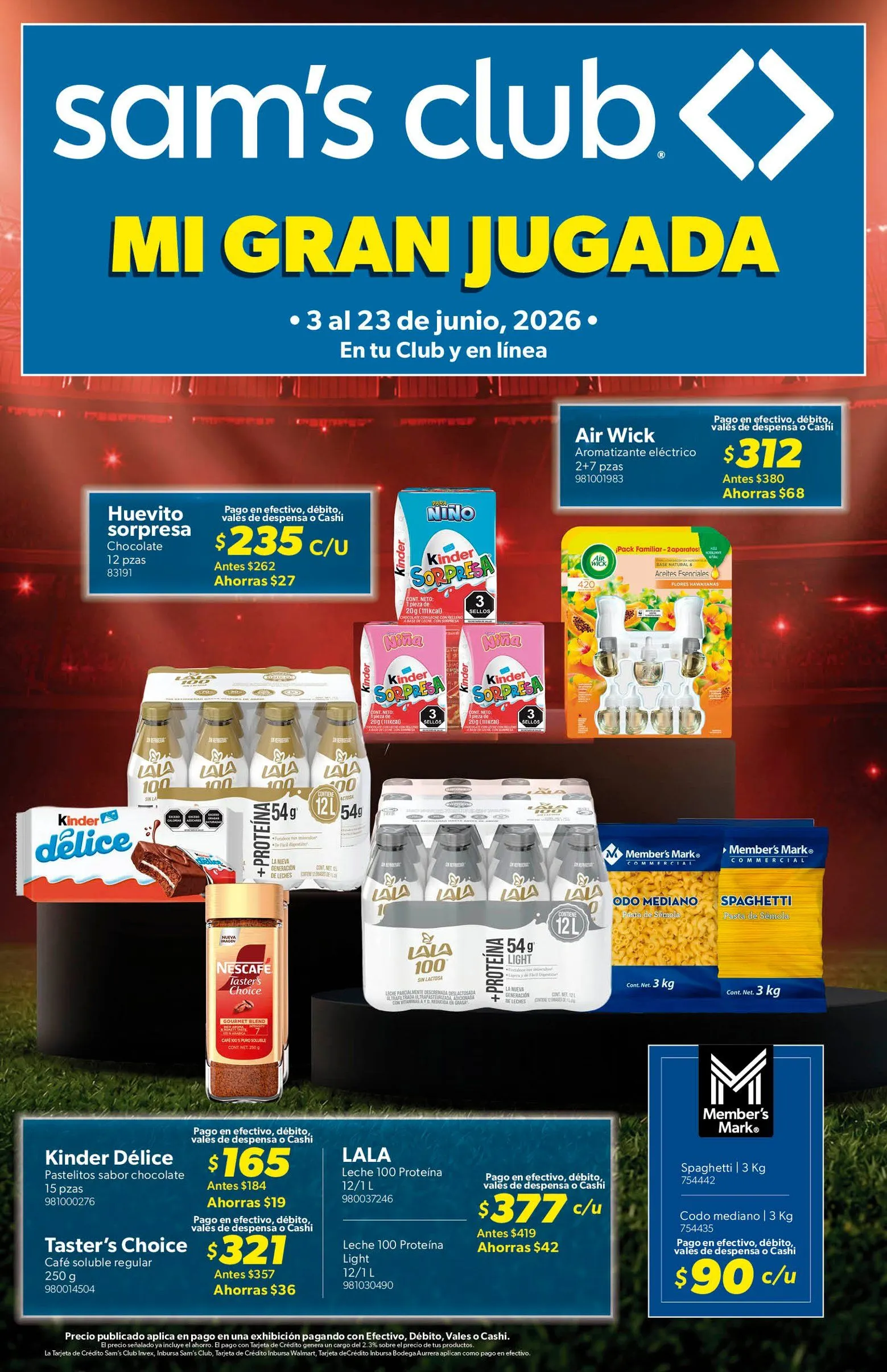 Catálogo de Sam's Club Ofertas 3 de junio al 23 de junio 2026 - Pagina 1