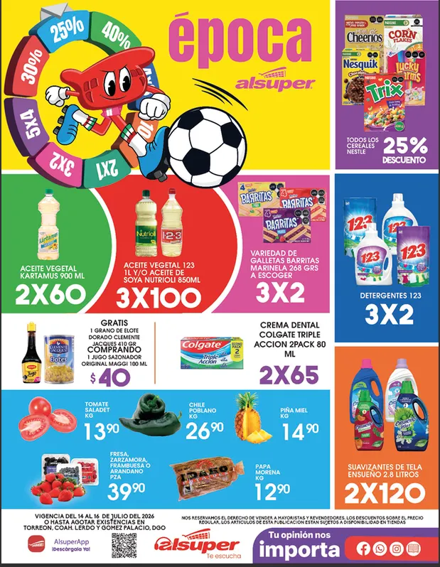 Catálogo de Alsuper Ofertas 14 de julio al 16 de julio 2026 - Pagina 1