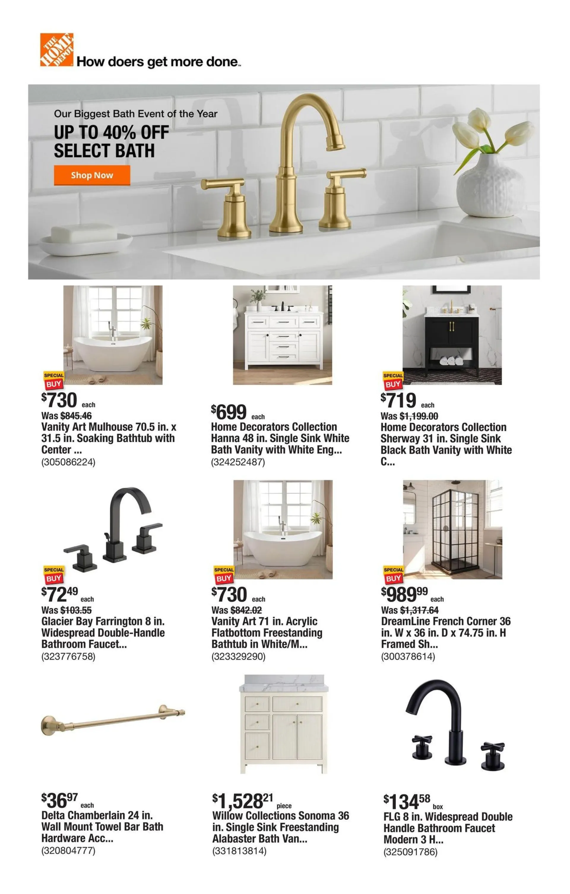 Weekly ad The Home Depot Sales from January 9 to January 16 2025 - Page 1