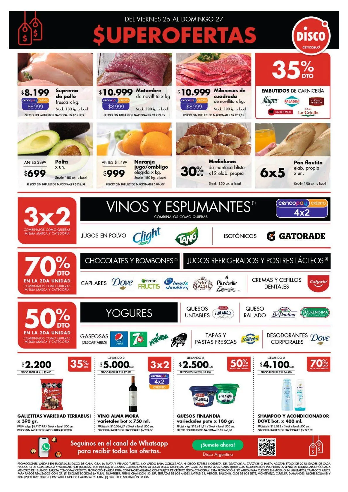 Ofertas de Ofertas Disco 25 de julio al 27 de julio 2025 - Página 1 del catálogo