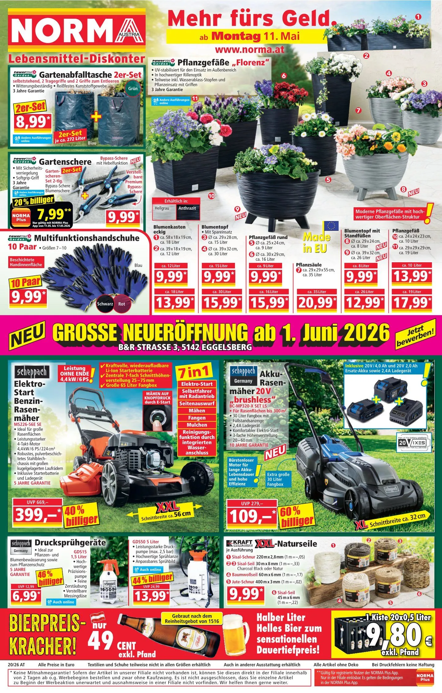 Norma Prospekte von 8. Mai bis 11. Mai 2026 - Flugblätt seite  1