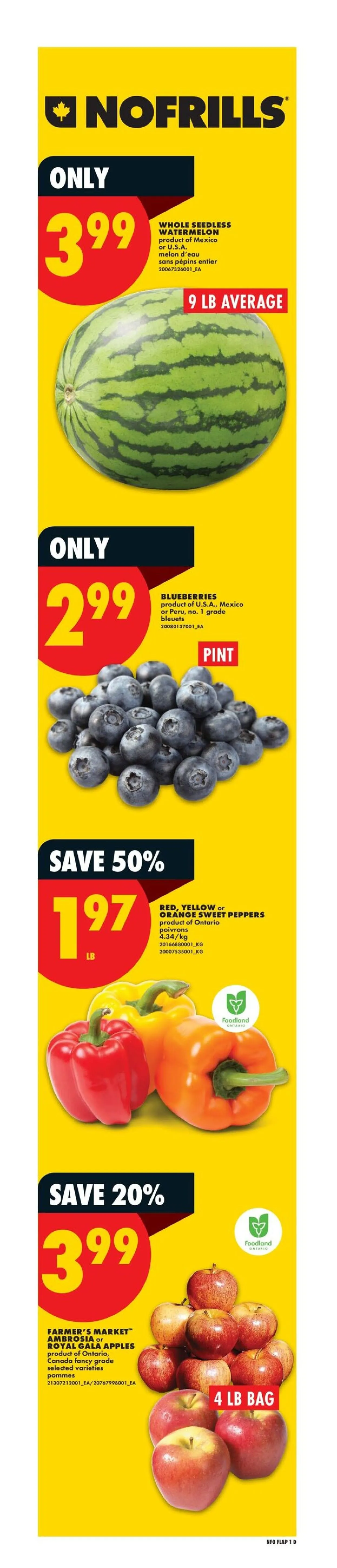 No Frills Sales from May 7 to May 13 2026 - flyer page 1