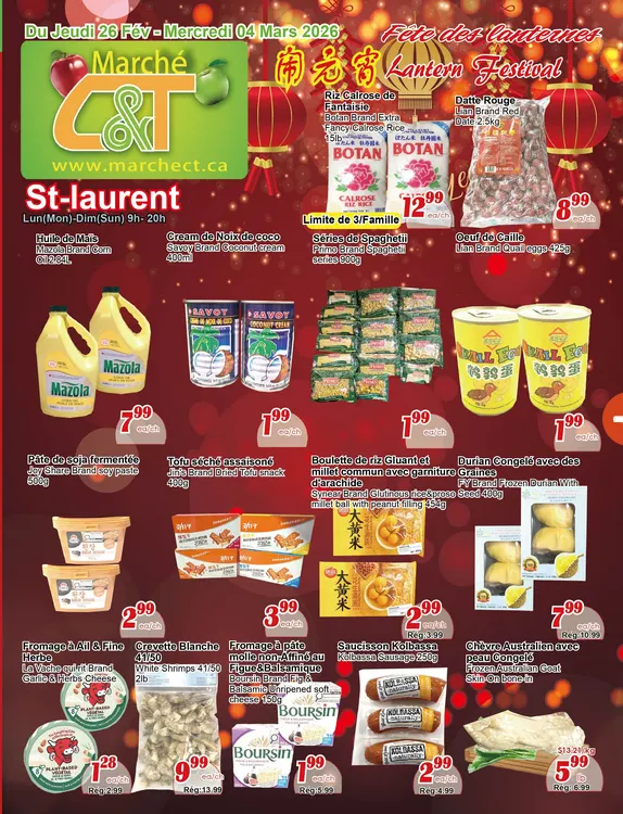 Marche C&T Sales from February 25 to March 4 2026 - flyer page 1
